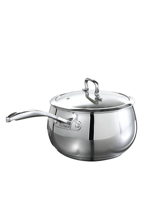 4-qt. Stainless Steel Belly Shaped Saucepan
